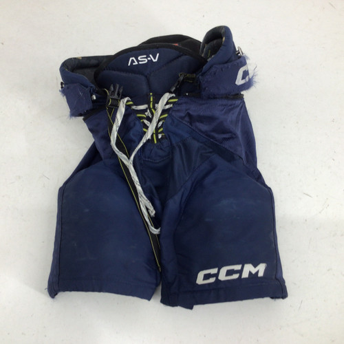 Vist Large View of Product Image Which is Used CCM AS-V JR SM HOCKEY PANTS Junior Pant Navy Blue SM