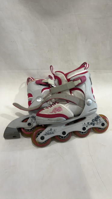 Vist Large View of Product Image Which is Used K2 ROLLER BLADE 11-2 JR Junior Roller Quad Skates Black Adjustable