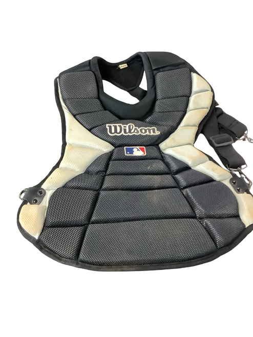Vist Large View of Product Image Which is Used Wilson CHEST GUARD Catchers Chest Protector Black Youth