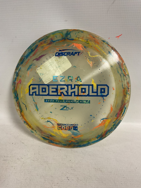 Vist Large View of Product Image Which is Used Discraft EZRA 2024 TOUR SERIES JBZFLX NUKE Disc Golf Driver None