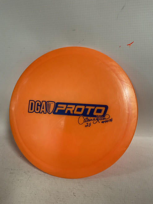 Vist Large View of Product Image Which is Used DGA PROLINE FIRST RUN VORTEX Disc Golf Driver Orange