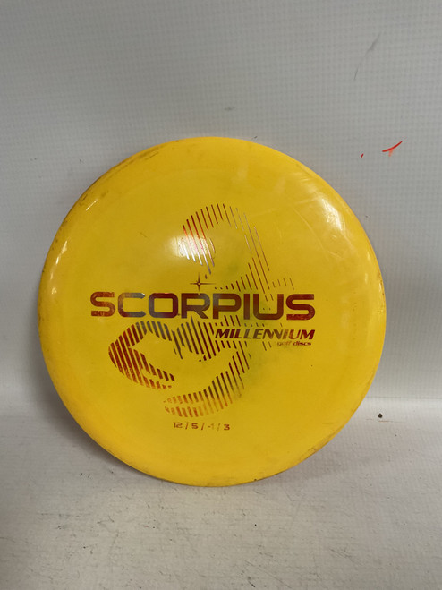Vist Large View of Product Image Which is Used Millennium SCORPIUS Disc Golf Driver Yellow