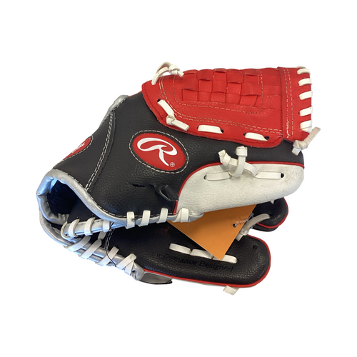 Vist Large View of Product Image Which is Used Rawlings PLAYERS SERIES BB/SB Glove RH Throw Black 10"