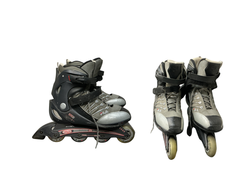 Vist Large View of Product Image Which is Used Fila DF Senior Rec Fitness Skates Grey Senior 10