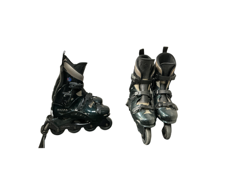 Vist Large View of Product Image Which is Used Ultra Wheels MILLENIUM Senior Rec Fitness Skates Green Senior 9
