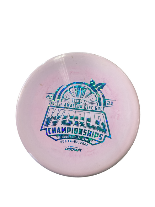 Vist Large View of Product Image Which is Used Discraft ZONE Disc Golf Putter Pink