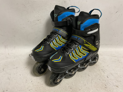 Vist Large View of Product Image Which is Used SPORT INLINE SKATES EU35-38 Junior Rec Fitness Skates Black Adjustable