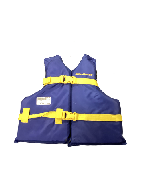 Vist Large View of Product Image Which is Used Youth PFD Navy Blue Youth 50-90
