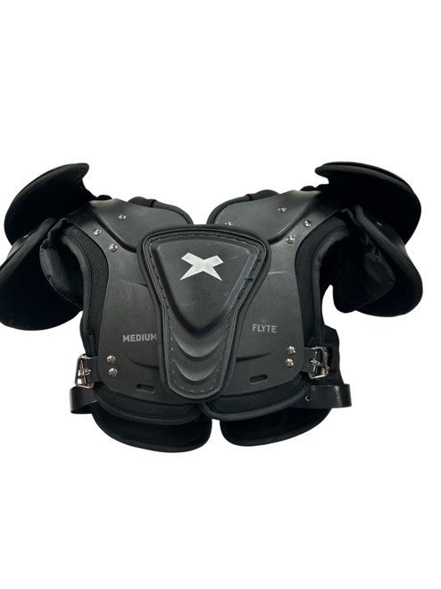 Vist Large View of Product Image Which is Used Xenith FLYTE FB SP YTH MD FB Shoulder Pads Black MD