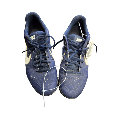 Vist Large View of Product Image Which is Used Nike TERF SHOES SZ 12 BB/SB Cleats Navy Blue Senior 12