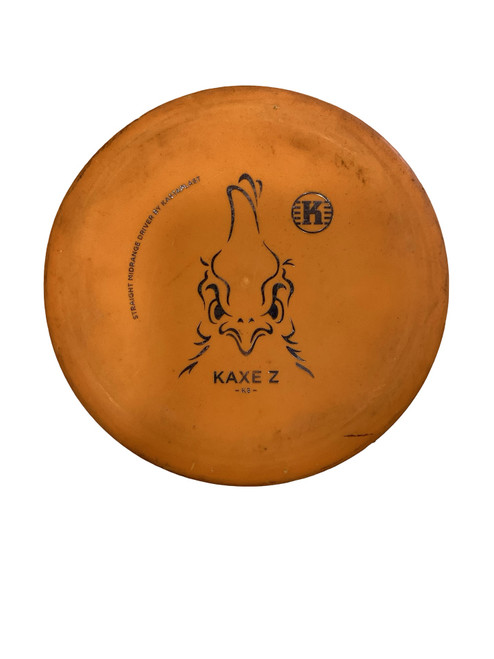 Vist Large View of Product Image Which is Used Kastaplast KAXE Z Disc Golf Driver Orange