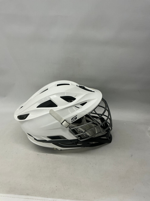Vist Large View of Product Image Which is Used Cascade S Lacrosse Helmet White MD