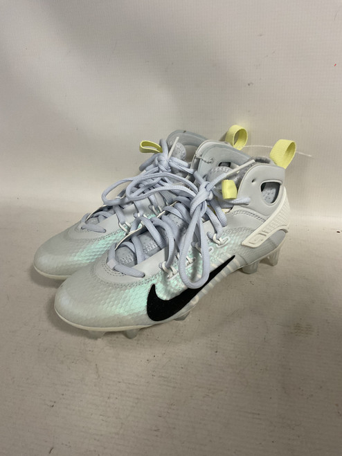 Vist Large View of Product Image Which is Used Nike HUARACHE 9 ELITE MD Jr FB Cleats White Junior 04