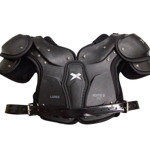 Vist Large View of Product Image Which is Used Xenith FLYTE 2 FB Shoulder Pads Black LG