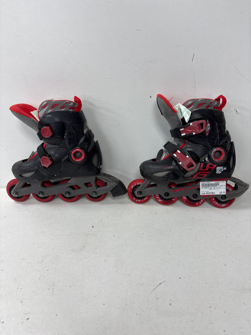 Vist Large View of Product Image Which is Used OXELO ADJ 10.5-12Y Child Rec Fitness Skates Black Adjustable