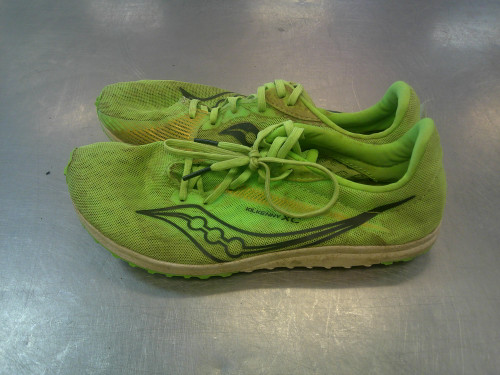 Vist Large View of Product Image Which is Used Saucony Track & Field Cleats Adult Green Senior 8.5