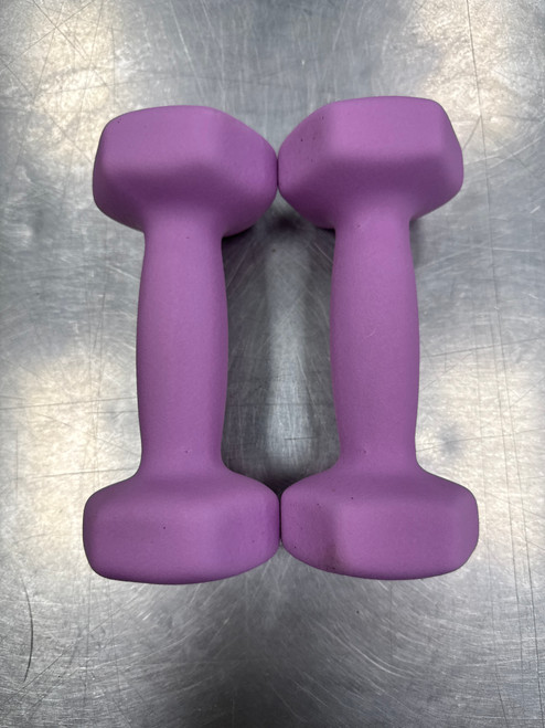 Vist Large View of Product Image Which is Used NEOPRENE DUMBBELL PAIR Hex Dumbbell (Each) 3 lb
