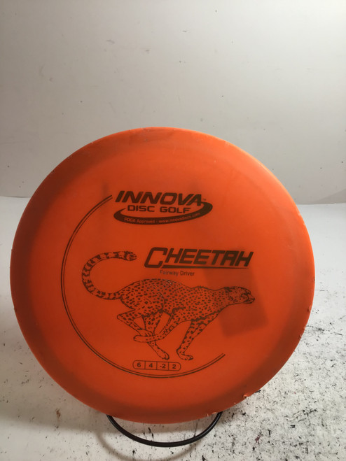 Vist Large View of Product Image Which is Used Innova DX CHEETAH Disc Golf Driver Orange 156g