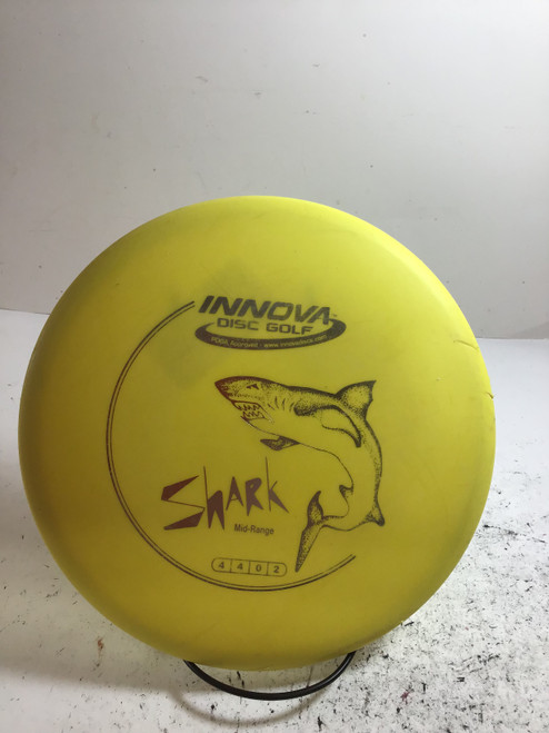 Vist Large View of Product Image Which is Used Innova DX SHARK 167 Disc Golf Mid Range Yellow 167g
