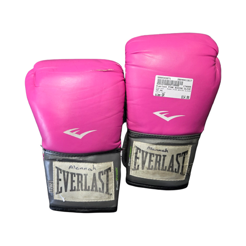 Vist Large View of Product Image Which is Used Everlast PINK BOXING GLOVES Boxing Gloves Pink Senior