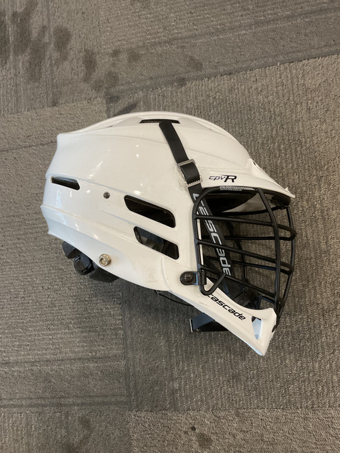Vist Large View of Product Image Which is Used Cascade CPV-R Lacrosse Helmet White S/M