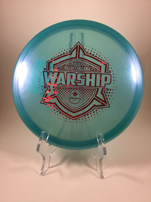 Vist Large View of Product Image Which is Used Westside VIP WARSHIP Disc Golf Mid Range Royal Blue 178g