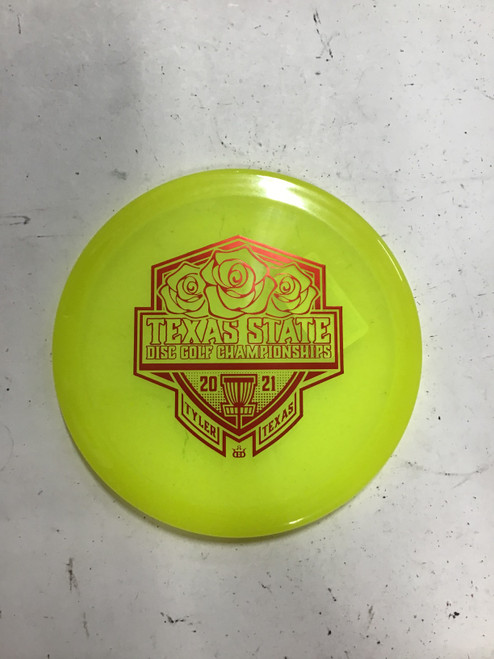 Vist Large View of Product Image Which is Used Dynamic Discs LUCID JUSTICE Disc Golf Mid Range Yellow 177g