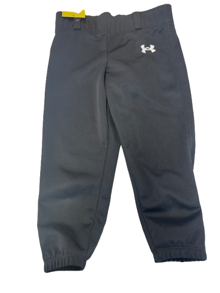 Vist Large View of Product Image Which is Used Under Armour PANTS BB/SB Pant Boys Black SM