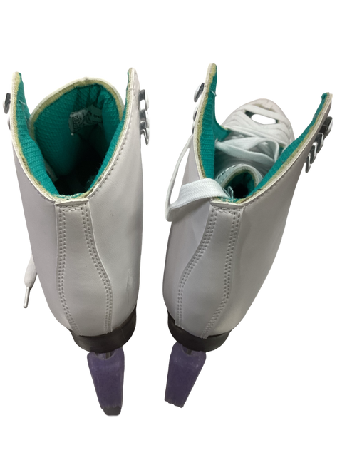 Vist Large View of Product Image Which is Used Riedell OPAL WomensFigure Skate White Senior 8