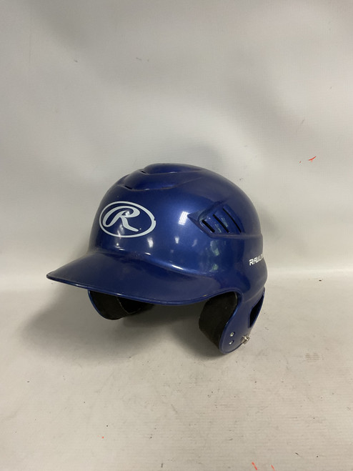 Vist Large View of Product Image Which is Used Rawlings HELMET Batting Helmet No Mask Royal Blue S/M