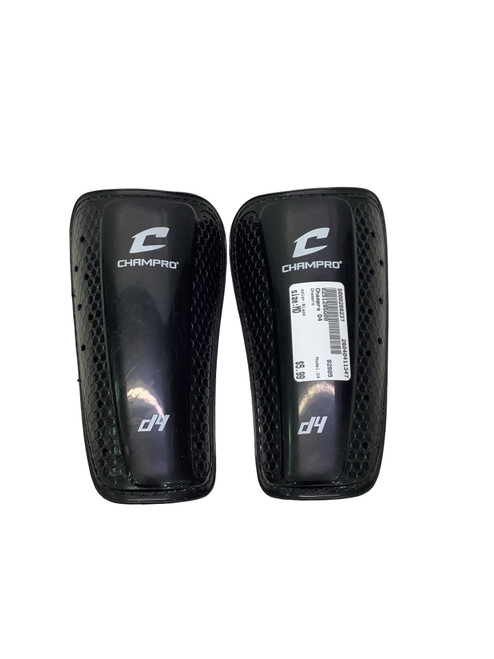 Vist Large View of Product Image Which is Used Champro D4 Soccer Shin Guards Adult Black MD