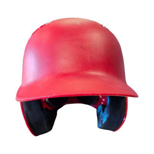 Vist Large View of Product Image Which is Used Easton BATTING HELMET Batting Helmet No Mask Red One Size