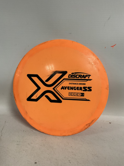 Vist Large View of Product Image Which is Used Discraft X AVENGER SS Disc Golf Driver Orange