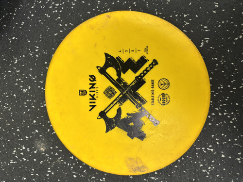 Vist Large View of Product Image Which is Used VIKING MID RANGE Disc Golf Mid Range Yellow