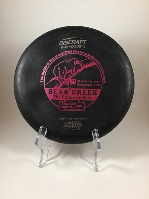 Vist Large View of Product Image Which is Used Discraft Elite X Soft FOCUS Disc Golf Putter Black 170g