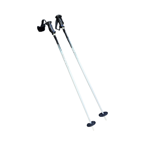 Vist Large View of Product Image Which is Used Whitewoods GHOST SKI POLES Womens DH Ski Pole White 110 cm / 44 in
