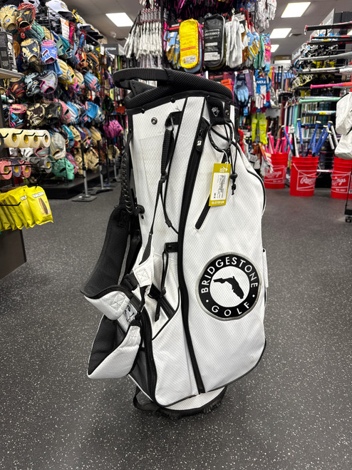 Vist Large View of Product Image Which is Used Bridgestone STAND BAG Mens Stand Bag White