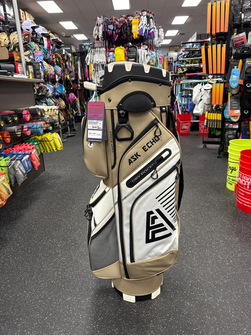 Vist Large View of Product Image Which is New ASK ECHO T-LOCK 3.0 Mens Cart Bag Tan