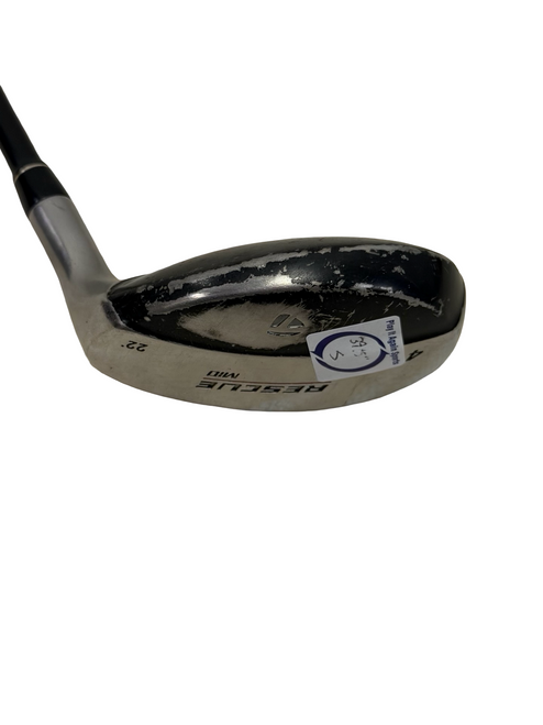 Vist Large View of Product Image Which is Used Taylormade RESCUE MID Mens 22deg Hybrid Club RH 4 Hybrid 39.5" w/ UG65 S-Flex Shaft
