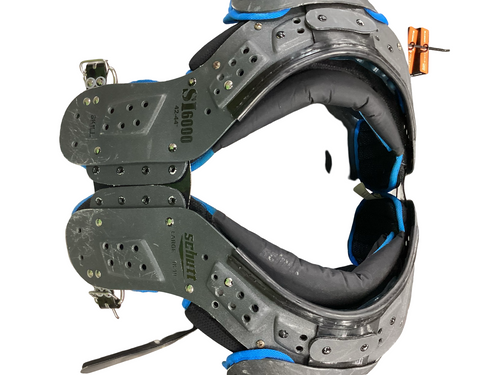 Vist Large View of Product Image Which is Used Schutt SI 6000 FB Shoulder Pads Grey LG