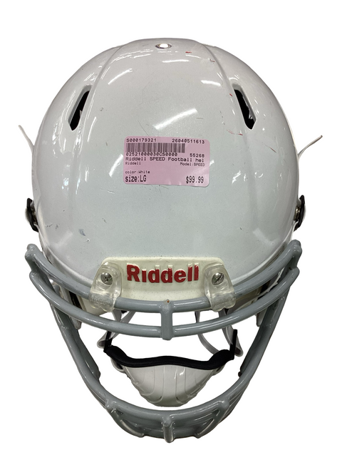 Vist Large View of Product Image Which is Used Riddell SPEED FB Helmet White LG