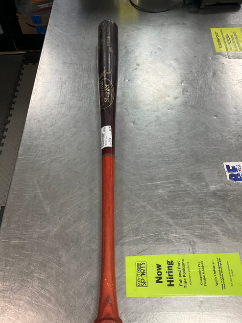 Vist Large View of Product Image Which is Used Louisville Slugger GENUINE NM110 BB/SB Wood Bat Brown 32"