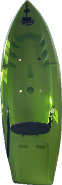 Vist Large View of Product Image Which is Used EQUINOX 6.6 Kayak Green 8Ft