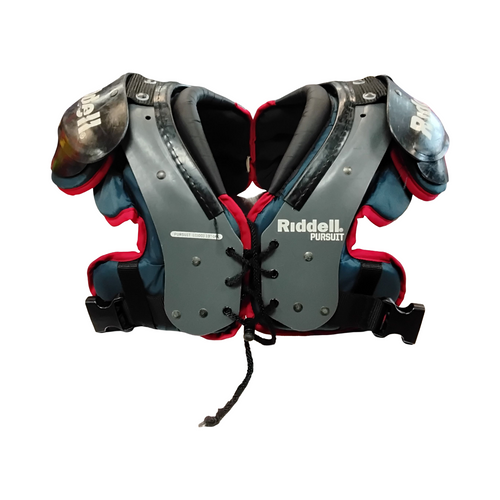 Vist Large View of Product Image Which is Used Riddell PURSUIT FB Shoulder Pads Grey SM