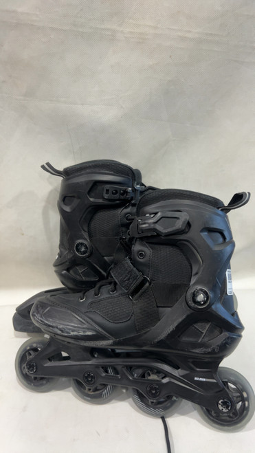 Vist Large View of Product Image Which is Used OXELO RB SR 6 Senior Rec Fitness Skates Black Senior 6