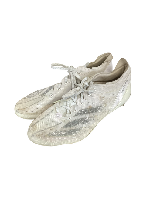 Vist Large View of Product Image Which is Used Adidas Adult FB Cleats White Senior 11.5