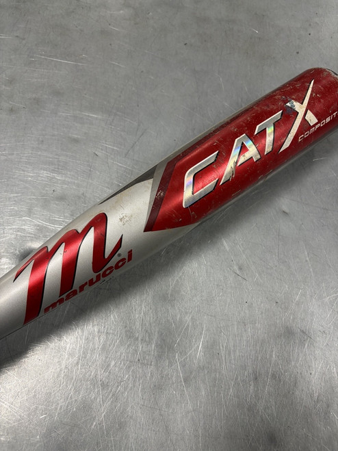 Vist Large View of Product Image Which is Used Marucci CAT X COMPOSITE BB/SB USSSA 2 3/4 Bat 29"