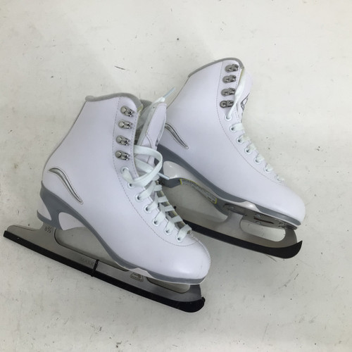 Vist Large View of Product Image Which is Used Jackson NEW 450 JR 4.0 FIGURE SKATES Girls Figure Skate White Junior 04