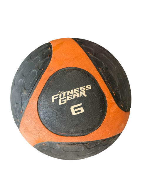 Vist Large View of Product Image Which is Used Fitness Gear Slam Ball Black 6 lb