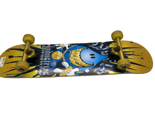 Vist Large View of Product Image Which is Used World Industries WILLY 4EVER SKATEBOARD Complete Skateboard Yellow 7 3/4"